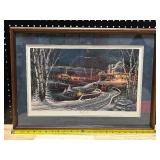 Framed Art by Terry Redlin “Family Traditions”