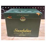 Vintage Illuminated Christmas Church & Department 56 Snowbabies Let it Roll Figurine