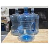 3 Five Gallon Water Bottles