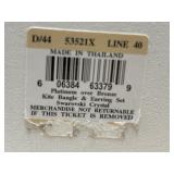 Shades of Ellegance Platinum Over Bronze Bangle & Earring Set