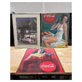 Framed Coca Cola Collectible Prints