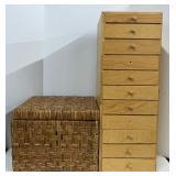 Rattan Storage Cube and Craft Cabinet