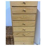 Rattan Storage Cube and Craft Cabinet