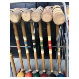 Vintage Wood Croquet Set Complete