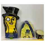 Vintage Miller Lite / Planters Peanut Promotional Football Field Serving Tray and Collectibles