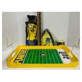 Vintage Miller Lite / Planters Peanut Promotional Football Field Serving Tray and Collectibles