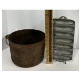 Cast Iron Pot and Cornbread Pan