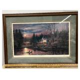 1988 Terry Redlin Print "Quiet of The Evening" Signed and Numbered