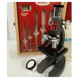 Vintage Skilcraft Microscope #452 with Carrying Case