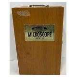 Vintage Skilcraft Microscope #452 with Carrying Case
