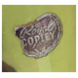 Royal Copley Pottery & Viking Epic Drape Green Glass Bowl,  Chartreuse Green Vases