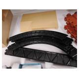 Lionel Toy Train Pieces - Trestle Set and Mattel Wooden Putt Putt Train