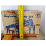 Lionel Toy Train Pieces - Trestle Set and Mattel Wooden Putt Putt Train