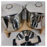 Revere Copper Bottom Pans in Original Boxes 3 Piece Set