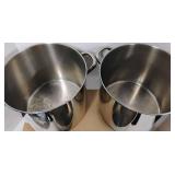 Revere Copper Bottom Pans in Original Boxes 3 Piece Set