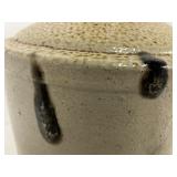 Antique Salt Glazed Pottery Jug with Turkey Dripping Glaze Primitive