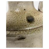 Antique Salt Glazed Pottery Jug with Turkey Dripping Glaze Primitive