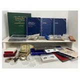 Large LOT of Coin Collection Display Items