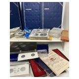 Large LOT of Coin Collection Display Items