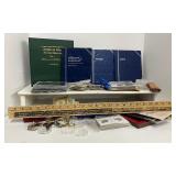 Large LOT of Coin Collection Display Items