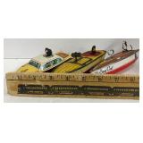 CKO Kellerman Tinplate Clockwork Speedboat, J Chein 1940