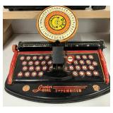 Vintage Marx Toys Tin Typewriter and Vintage Singer Sewing Machine