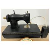 Vintage Marx Toys Tin Typewriter and Vintage Singer Sewing Machine