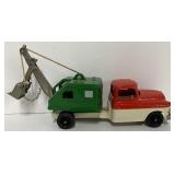 Vintage Hubley #494 Metal Truck Backhoe