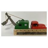 Vintage Hubley #494 Metal Truck Backhoe
