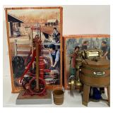 Vintage ERTL Antique Pump Jack and Maytag Washer 1/16th Scale With Original Boxs