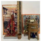 Vintage ERTL Antique Pump Jack and Maytag Washer 1/16th Scale With Original Boxs