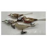 Antique Mercury Glass Birds