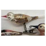 Antique Mercury Glass Birds