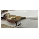 Antique Mercury Glass Birds