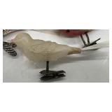 Antique Mercury Glass Birds