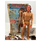 Vintage Marx Chief Cherokee Action Figure in Original Box with Accessorires 1960
