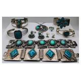 Turquoise Jewelry 10 Piece Lot