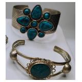 Turquoise Jewelry 10 Piece Lot