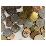 95 Piece  LOT Foreign Currency Coins