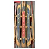 Two Vintage Snow Sleds Royal Racer and Umarked Children
