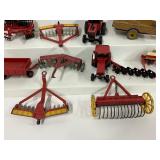 Vintage Red Tractor Parts 13 Piece Lot Ertl Tru Scale
