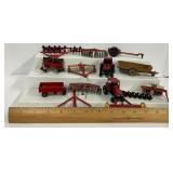 Vintage Red Tractor Parts 13 Piece Lot Ertl Tru Scale