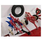 Vintage Tractor Toy Parts 6 piece Lot Tru Scale Ertl