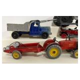 Metal Toy Farm Machinery Dinky Toys 8 Piece Lot