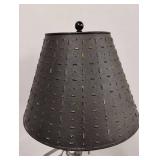 Vintage Texaco Gas Can Converted to Lamp with Punched Tin Shade Works