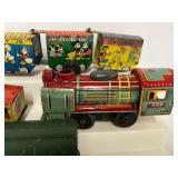 Louis Marx Co. Casey Jr. Disneyland Express Tin Litho Windup Toy Vintage and other Tin Train Pieces