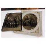 Antique Leather Bound Bible and Antique Pictures