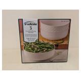 NEW IRUDEAU PORCELAIN SERVING BOWL SET 3PK.