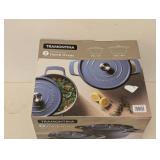 NEW TRAMONTINA ENAMELED CAST IRON DUTCH OVEN SET 2PK.