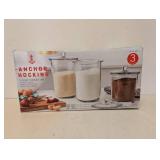 NEW ANCHOR HOCKING GOODE SUNDRY JAR GLASS STORAGE 3PK.